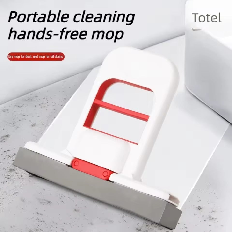 Foldable Mini Mop – Portable Self-Squeezing Cleaner