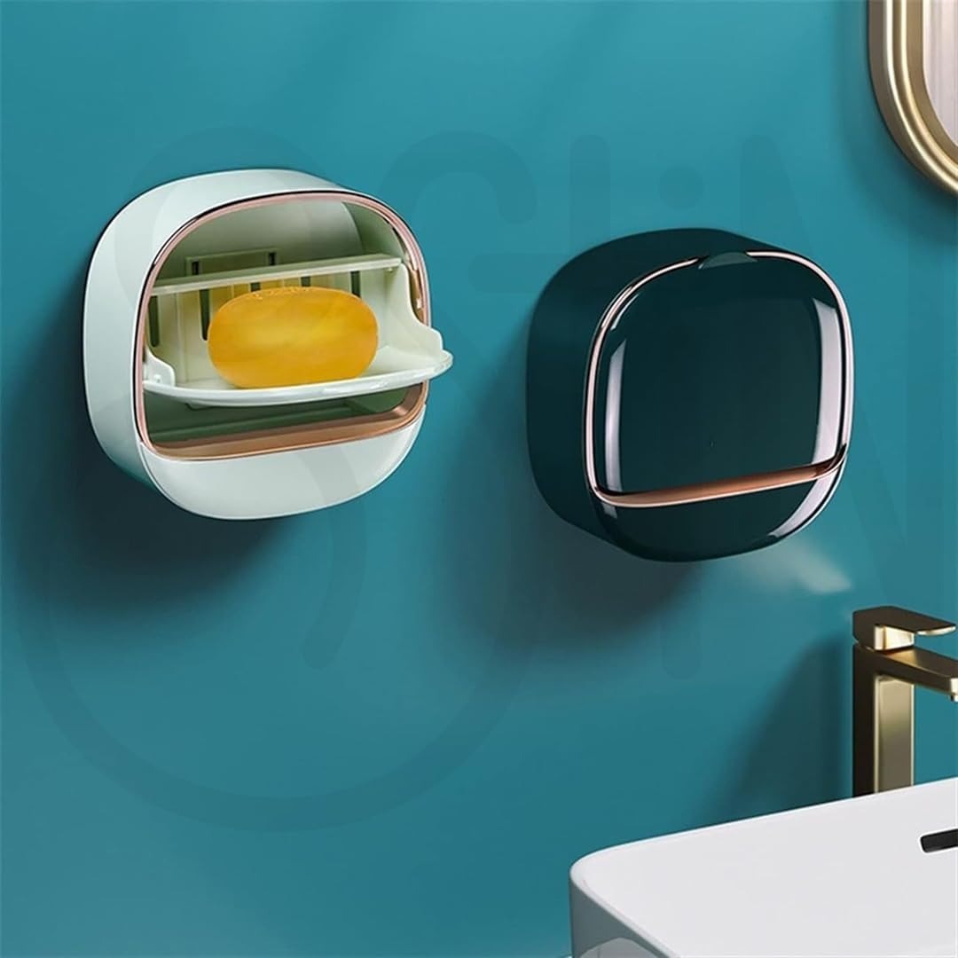 Wall Mounted Soap Holder – Waterproof Drain Tray Design