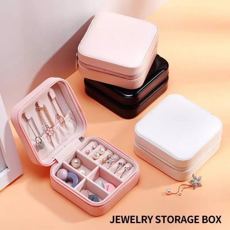 Mini Jewelry Organizer Box – Compact Travel Case