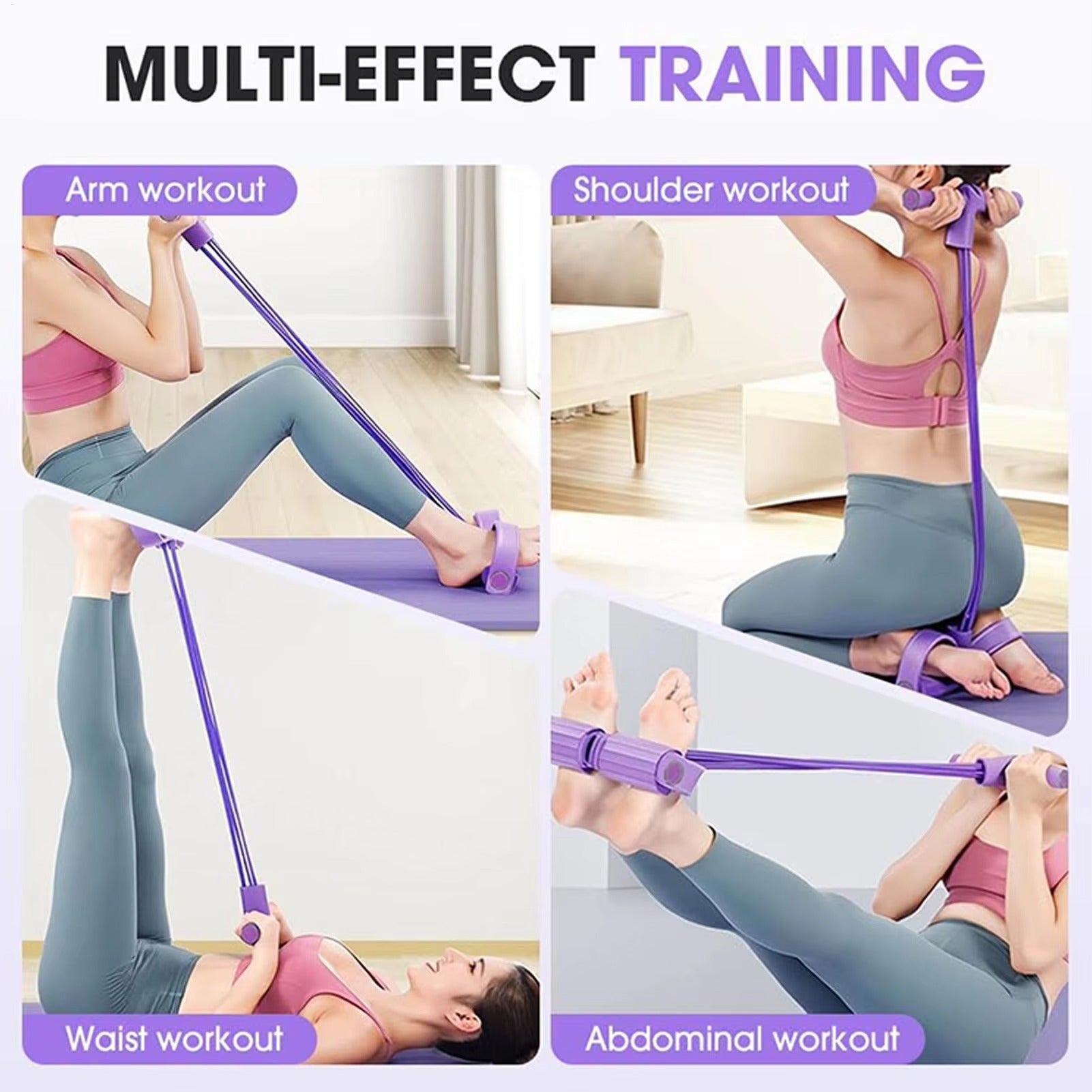 Foot Pedal Resistance Band – Home Fitness Tummy Trimmer