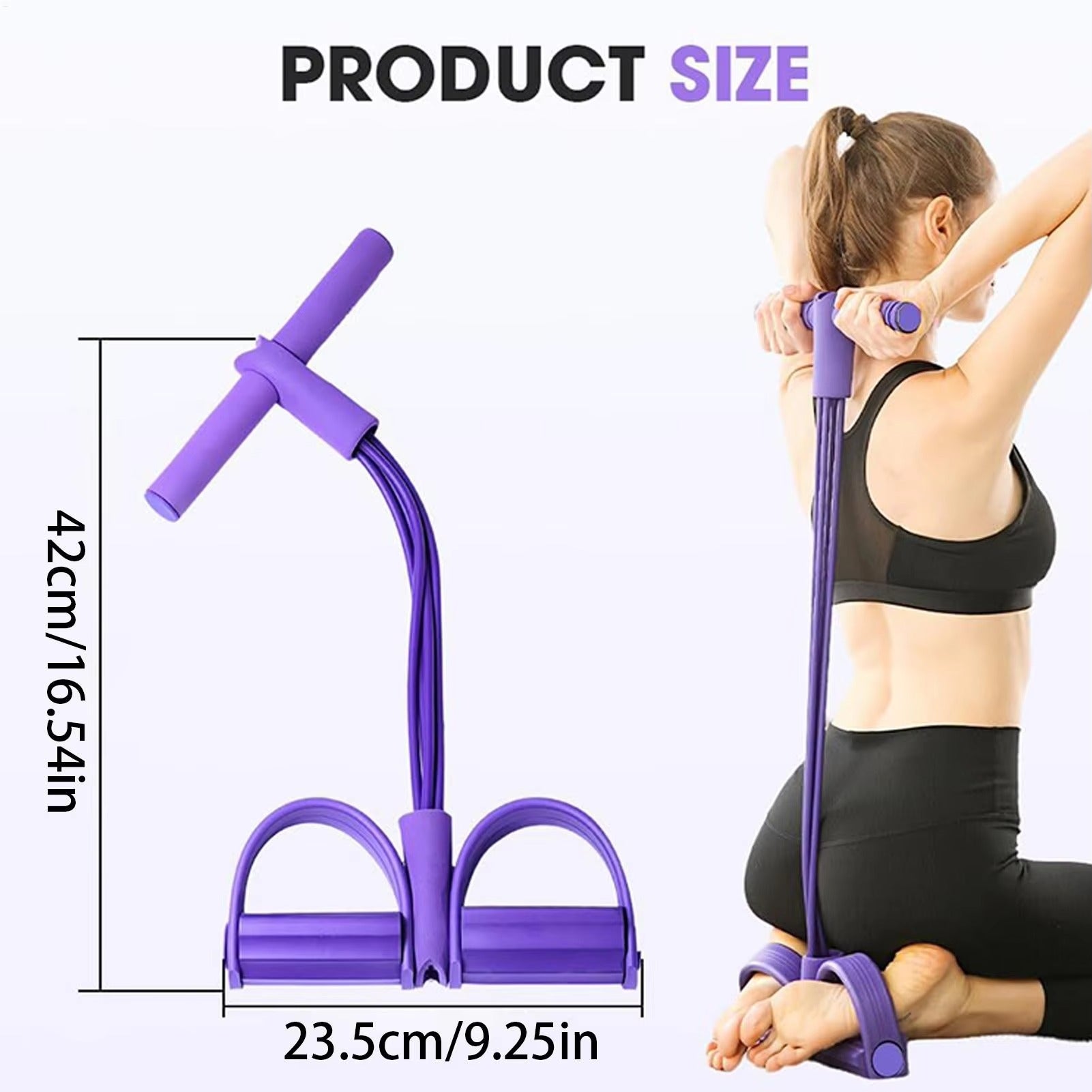 Foot Pedal Resistance Band – Home Fitness Tummy Trimmer