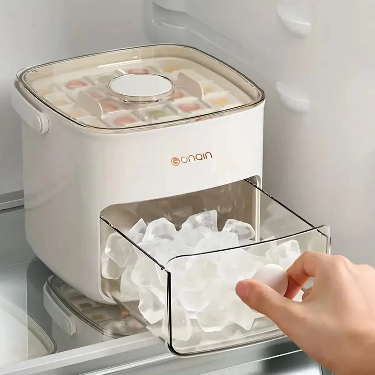 Double Layer Ice Cube Tray – Easy Release Storage Box