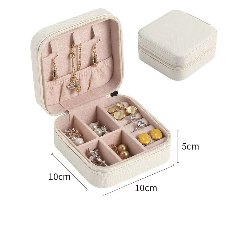 Mini Jewelry Organizer Box – Compact Travel Case