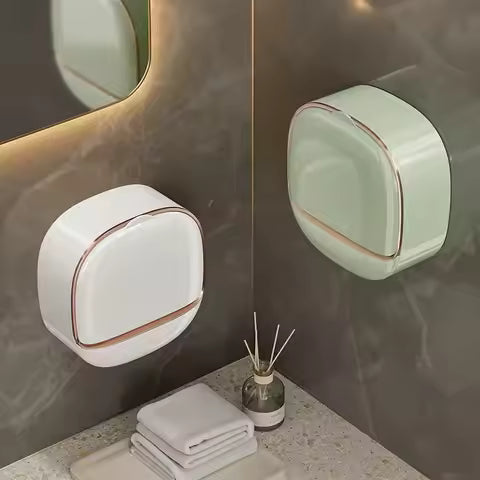 Wall Mounted Soap Holder – Waterproof Drain Tray Design