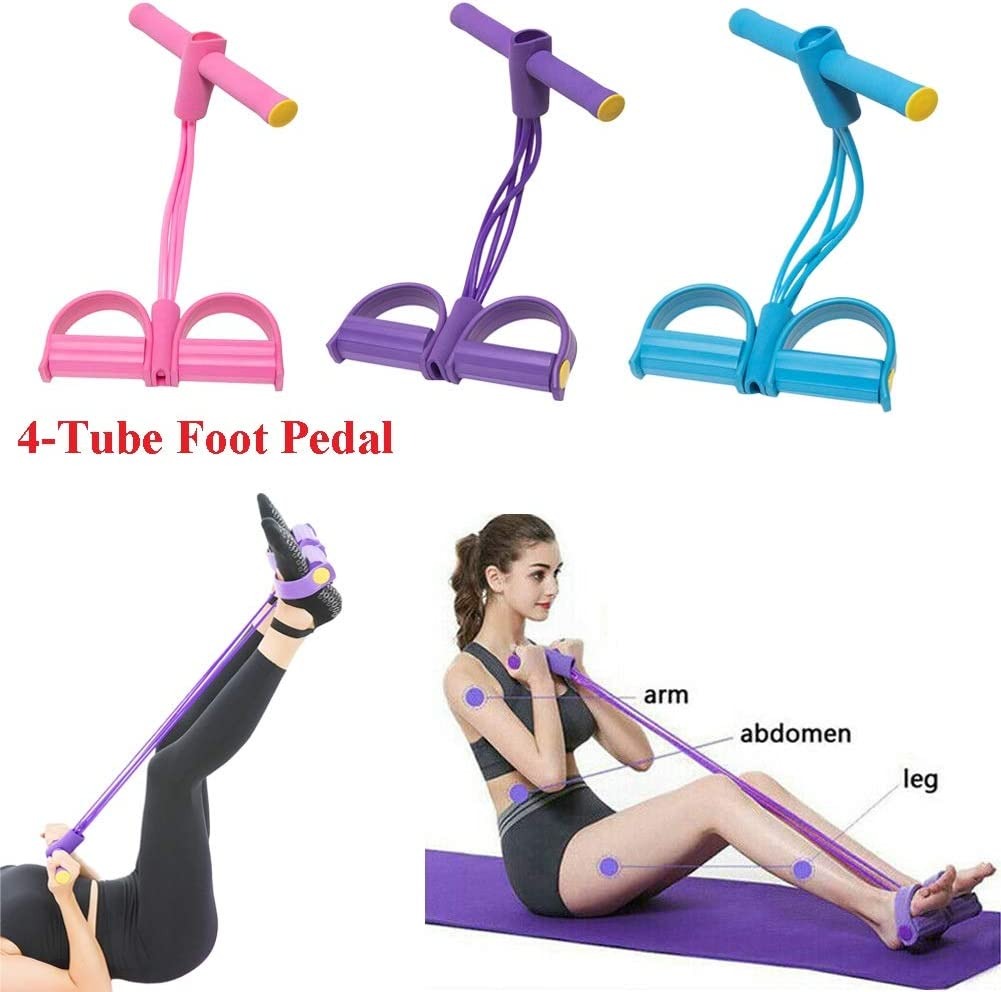 Foot Pedal Resistance Band – Home Fitness Tummy Trimmer