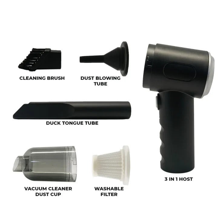 3-in-1 Wireless Vacuum Cleaner – Powerful Handheld Cleaning